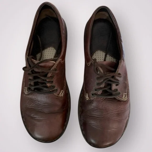 Born Brown Leather Lace Up Oxford Classic Comfort Shoes Women’s Size 9.5 - Picture 4 of 11
